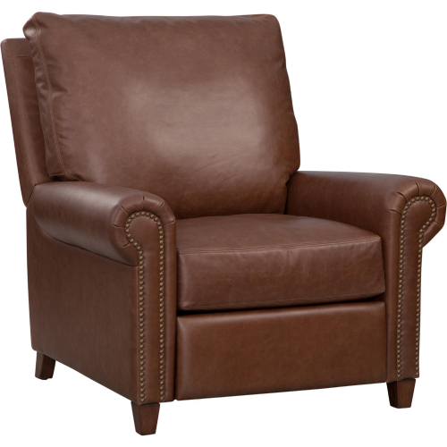 Beard Rechargeable Power Recliner in Chaps Havana Brown Leather